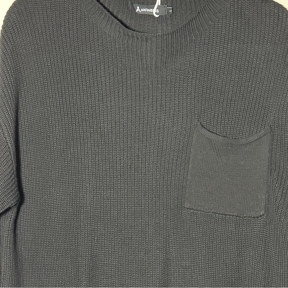 Woman’s Two Piece Long Sleeve Knit Sweater Oversized Wide Leg Joggers Large - Picture 5 of 12